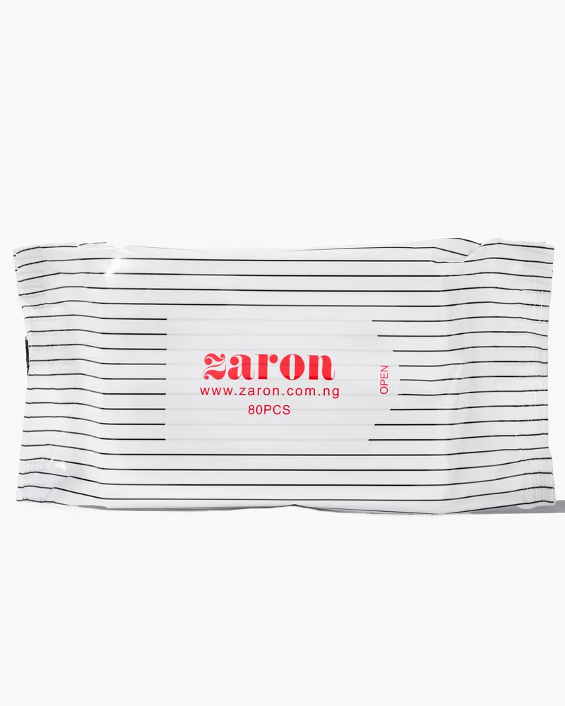 Zaron Face Wipes pack